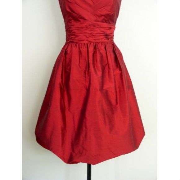 Suzi Chin For Maggy Boutique Silk Bubble Dress 6 - Picture 6 of 8